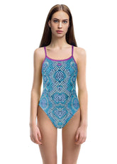 Arena Women's Snake Skin Challenge Back One Swimsuit