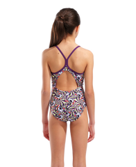 Arena Girls Fun Skulls Lightdrop Back Swimsuit