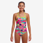 Blurred Babe Girl's Strapped In One Piece