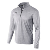 Unisex Long Sleeve Solid Quarter Zip