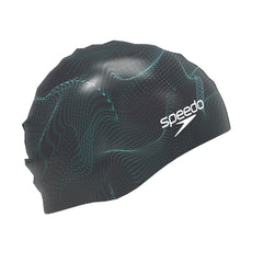 Adult Elastomeric Printed Caps Blue/Green