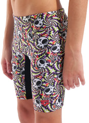 Boy's arena fun skulls swim jammer
