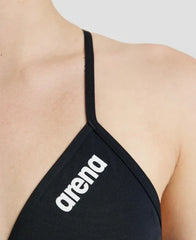 Arena Team Swim Top Tie Back Solid Women's Swimsuit