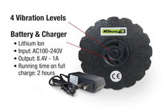 MD Buddy Vibrating Black Foam Roller - 1 FT