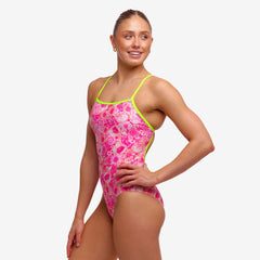 Ladies Single Strap One Piece Rosie Cheeky