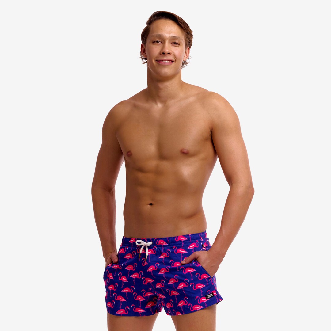 Mens Shorty Shorts Short Flocked Up