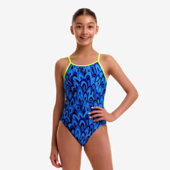 Girls Diamond Back One Piece Hilly Billy Blues