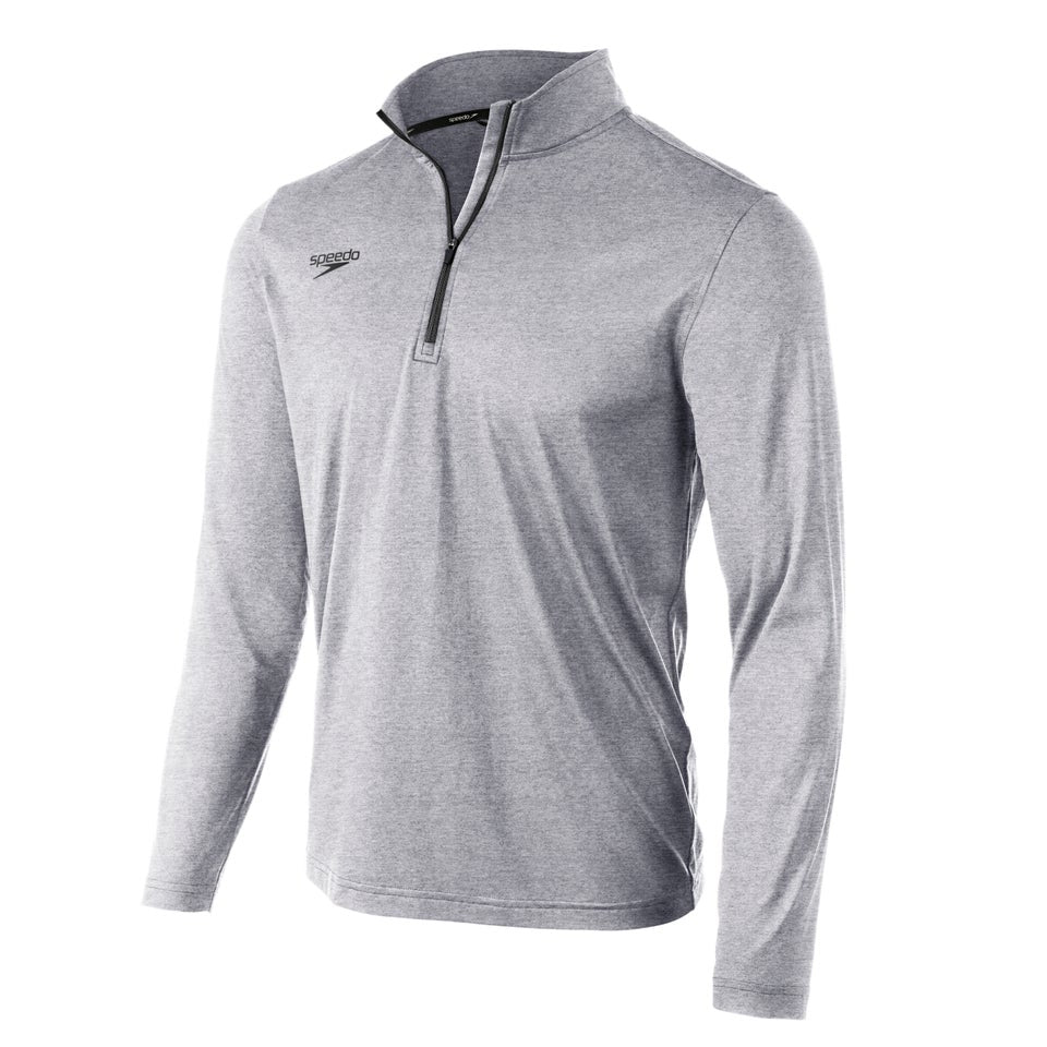 Unisex Long Sleeve Solid Quarter Zip