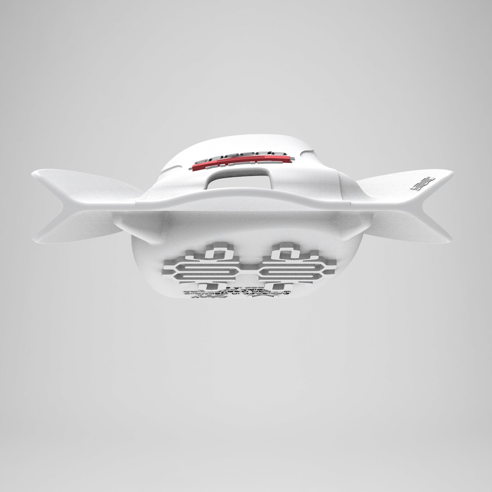 SPEEDO DMC ELITE FIN - SPEEDO WHITE/HIGH RISK RED