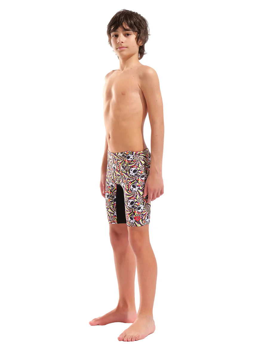 Boy's arena fun skulls swim jammer