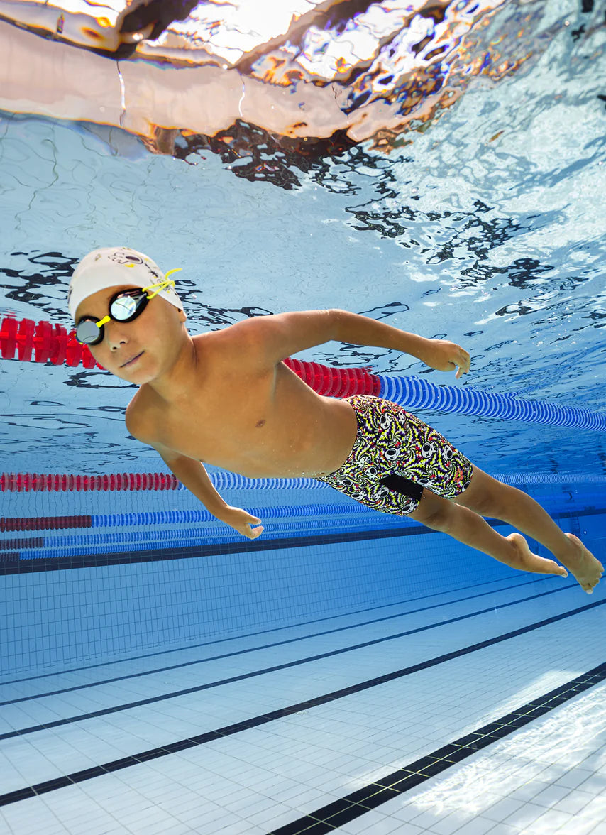 Boy's arena fun skulls swim jammer