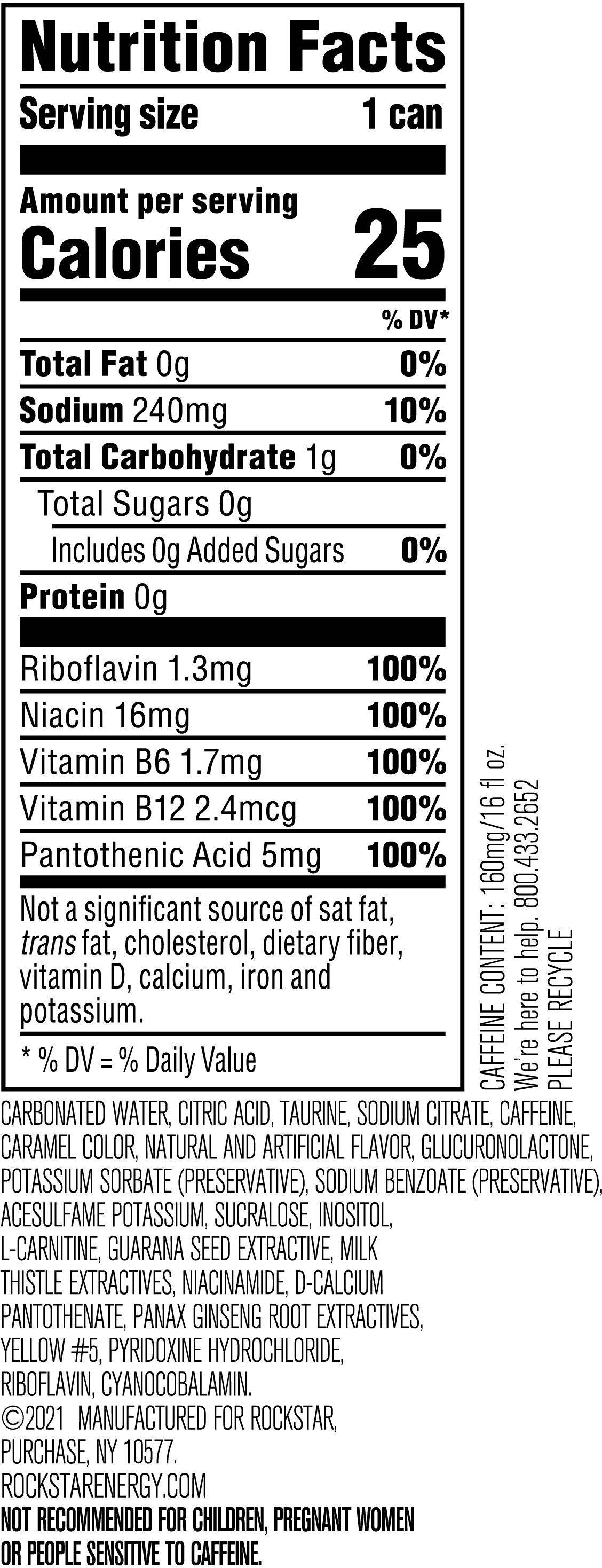 Rockstar Energy Sugar Free