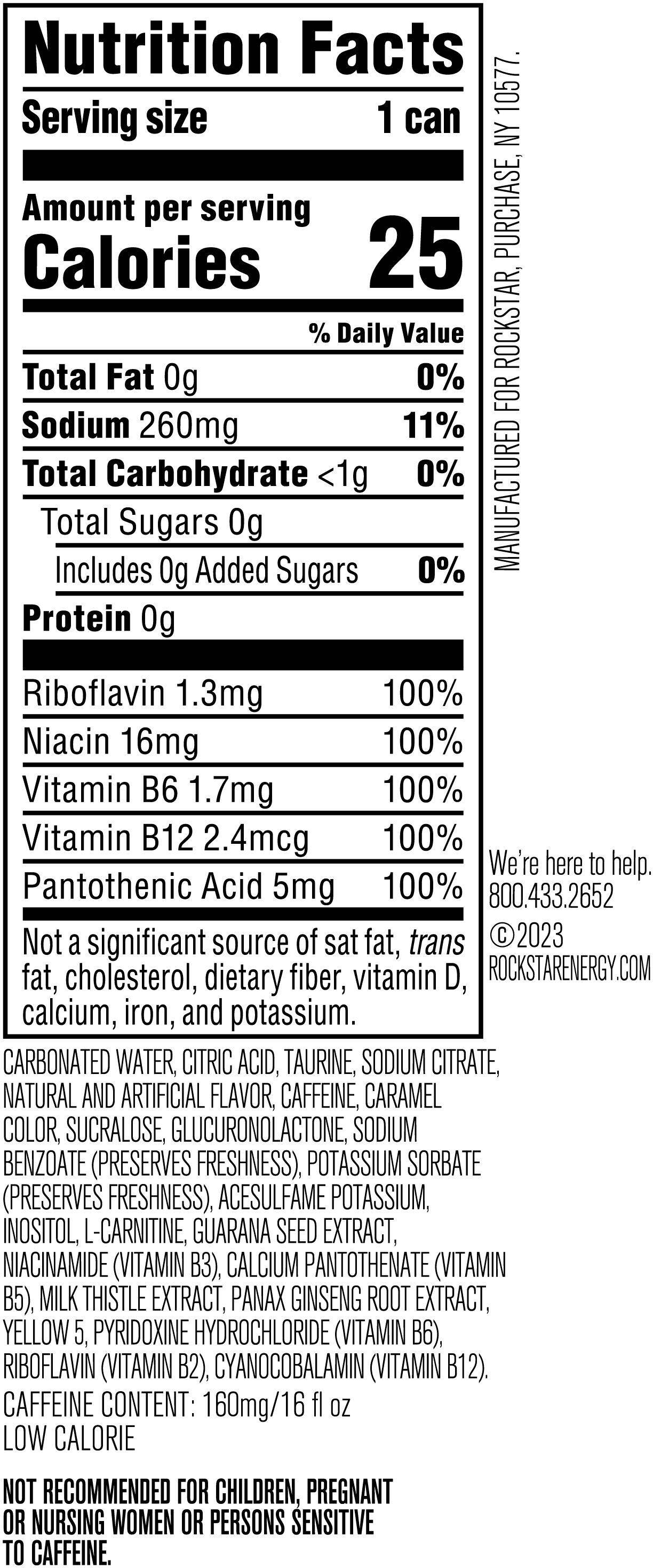 Rockstar Energy Sugar Free 16 oz