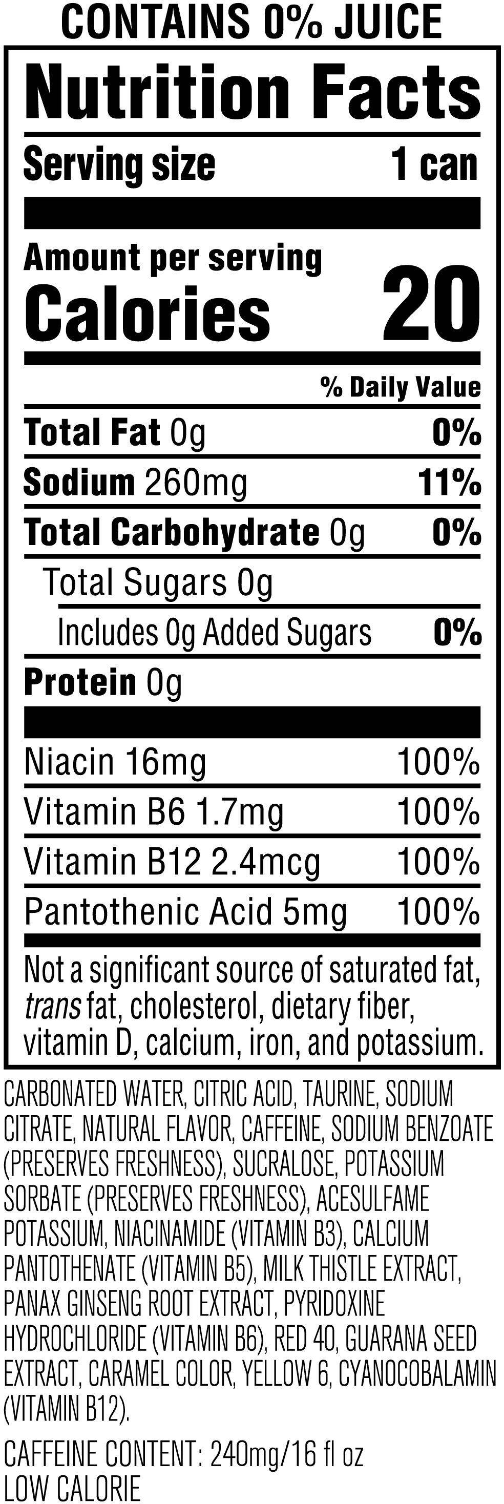 Rockstar Pure Zero Watermelon Kiwi