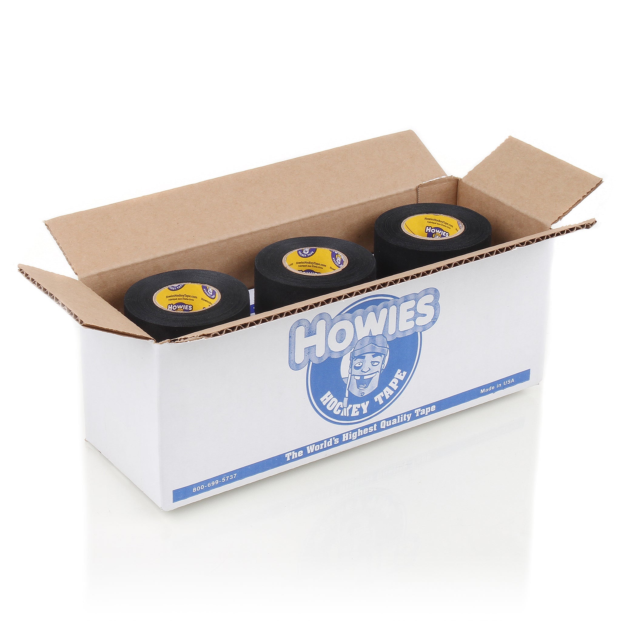 Howies 1.5" Black Cloth Hockey Tape