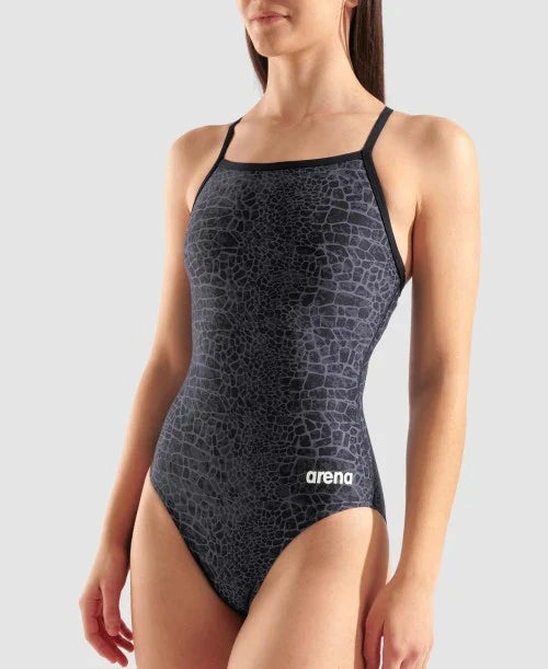 Women's Swimsuit arena Snakeskin Lightdrop Back